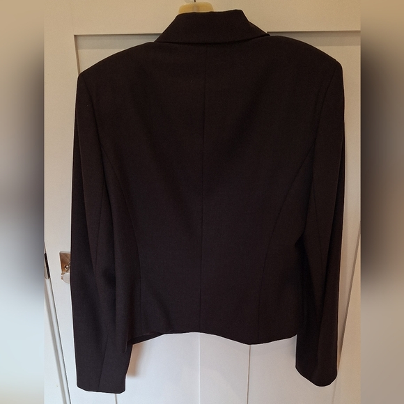 Ann Taylor lined wool jacket sz 8, dark grey (+ free Ann Taylor pants matching) - Picture 6 of 6